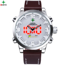 Men Led Digital Watch Military Male Sports Watch Analog Digital-watch LED Stainless Steel Outdoor Quartz Men Watches 2017 Whatch