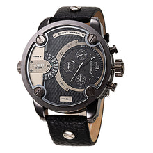 Men Sports Watch Hodinky Stainless Steel Genuine Leather Fashion Men Whatch Quartz Wrist Watch Waterproof Military Watches Men
