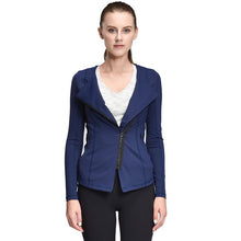 Women Yoga Jacket Fitness Running Shirt For Women Sportswear Elastic Tight Gym Roupa de Academia Zipper Fitness Clothes