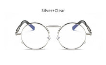 Mens Round Gothic Steampunk Sunglasses Women Coating Mirrored Circle Vintage Punk Sun Glasses Male Female Oculos