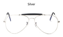 Women Men Flat Top Avation Optical Glasses Frame Brand Designer Rose Gold Metal Eyeglasses
