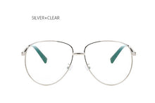 TSHING Unisex Big Frame Glasses Men Women Vintage Oversized Aviation Myopia Large Optical Glasses Superstar Eyewear Female M