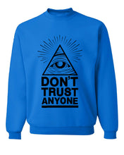2017 Dont Trust Anyone all seeing eye men sweatshirt autumn winter fashion streetwear hoodies plus size tracksuit brand clothing