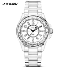 J12 Limited Bracelet SINOBI Fashion All-match Ladies Ceramic Clothing Watches for Womens Diamond Wristwatches Quartz-watch 2018