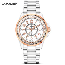 J12 Limited Bracelet SINOBI Fashion All-match Ladies Ceramic Clothing Watches for Womens Diamond Wristwatches Quartz-watch 2018