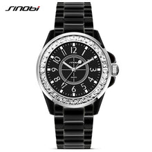 J12 Limited Bracelet SINOBI Fashion All-match Ladies Ceramic Clothing Watches for Womens Diamond Wristwatches Quartz-watch 2018