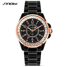 J12 Limited Bracelet SINOBI Fashion All-match Ladies Ceramic Clothing Watches for Womens Diamond Wristwatches Quartz-watch 2018