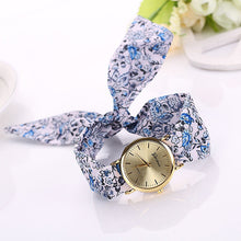 relojes mujer 2017 Womens Floral Jacquard Cloth Quartz Bracelet Watch Wristwatch Cloth fabric Watch vrouwen horloge