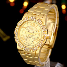 New Luxury Brand Whatch Mens Womens Unisex Stainless Steel Quartz Wrist Watch Gold relogio masculino #180717