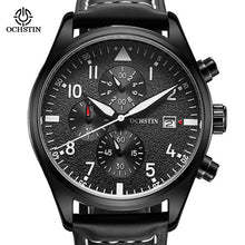 OCHSTIN Mens Watches Top Brand Luxury Famous Leather Men Military Wrist Watches Men Sport Quartz-Watch Whatch Relogio Masculino