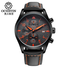 OCHSTIN Mens Watches Top Brand Luxury Famous Leather Men Military Wrist Watches Men Sport Quartz-Watch Whatch Relogio Masculino