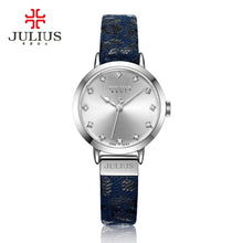 Julius Women Watch Leopard Print Leather Bracelet Quartz Whatch Waterproof Watches Clock Female Dress Relogio Feminino
