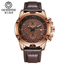 2017 OCHSTIN Watches Men Casual Whatch Men Business Wristwatches Leather Strap Sport Military Quartz Watch Relogio Masculino A