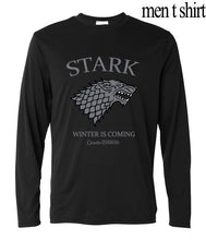 funny Winter letter print fitness cotton t shirts 2017 spring juego de tronos men long sleeve t-shirts  brand clothing