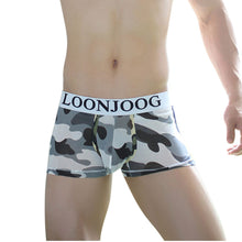 Men Cotton Camouflage Trunks Underwear Shorts Bulge Pouch Underpants GN/L