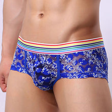 Men Transparent Underwear Boxer Briefs Shorts Bulge Pouch Underpants BK L