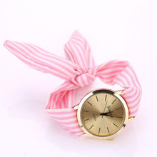 7 Colors Women's Watches Stripe Febric Cloth Quartz-Watch Bracelet Wristwatch For Women reloj mujer relogio feminino &22