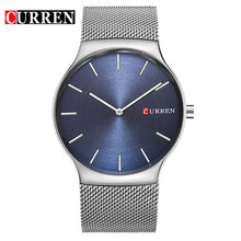 NEW Curren Men Watches Top Brand Luxury Simple Ultra Thin Black Watches Men Quartz Whatch Male Clock Relogio Masculino 8256