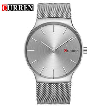 NEW Curren Men Watches Top Brand Luxury Simple Ultra Thin Black Watches Men Quartz Whatch Male Clock Relogio Masculino 8256