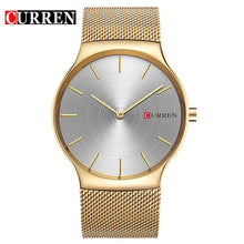 NEW Curren Men Watches Top Brand Luxury Simple Ultra Thin Black Watches Men Quartz Whatch Male Clock Relogio Masculino 8256