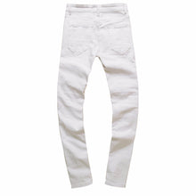 Mens Ripped Slim Fit Motorcycle Vintage Denim Jeans Hiphop Streetwear Pants