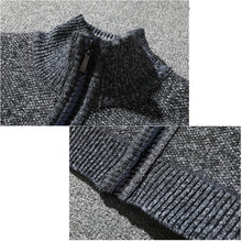 Men Knitting Cotton Stand Zipper Stand Warm Winter Thick Coat Jacket