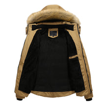 Men Outdoor Warm Winter Thick Jacket Plus Fur Hooded Coat Jacket