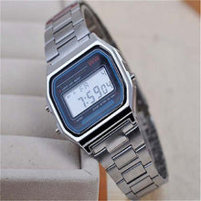 2018 New Fashion Black silver Couple Watch digital watch square military men/women dress sports watches whatch women Silver