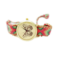 Braided butterfly quartz costumes clothing features hand-woven watches 2017 new casual fashion high-end atmospheric watches