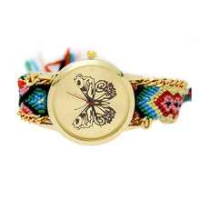 Braided butterfly quartz costumes clothing features hand-woven watches 2017 new casual fashion high-end atmospheric watches