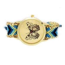 Braided butterfly quartz costumes clothing features hand-woven watches 2017 new casual fashion high-end atmospheric watches